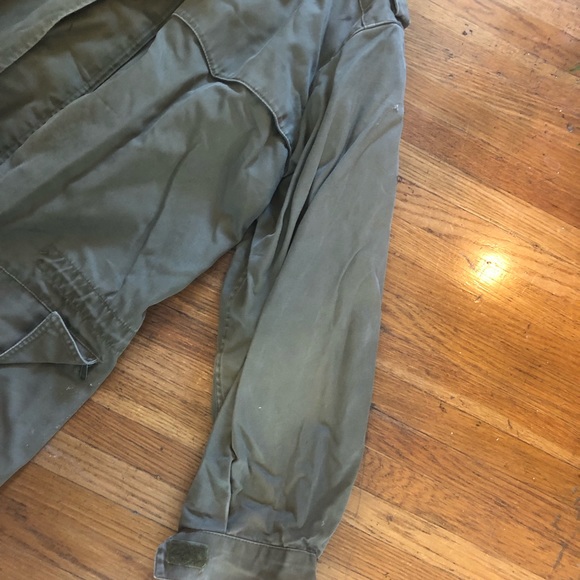 Cool vintage army coat with padded liner jacket - Picture 2 of 6